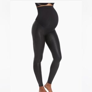 Spanx Mama Maternity Faux Leather Leggings